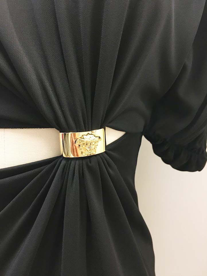 Versace Dress with Golden Ring