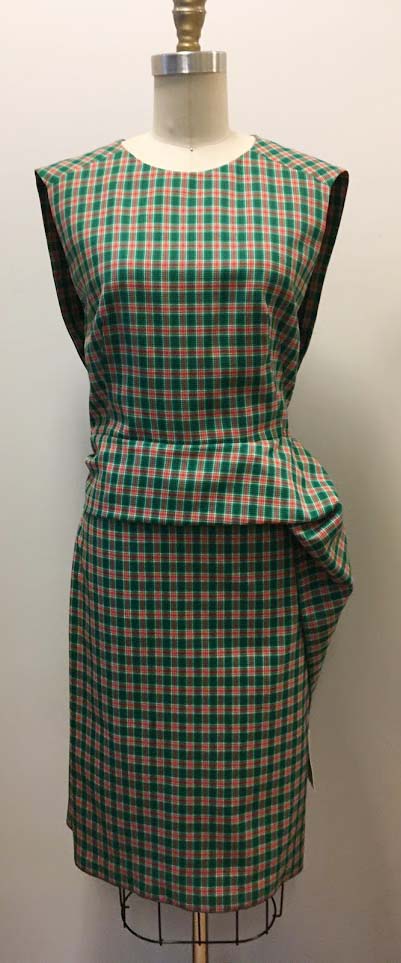 Green Plaid Dress by Dries Van Noten