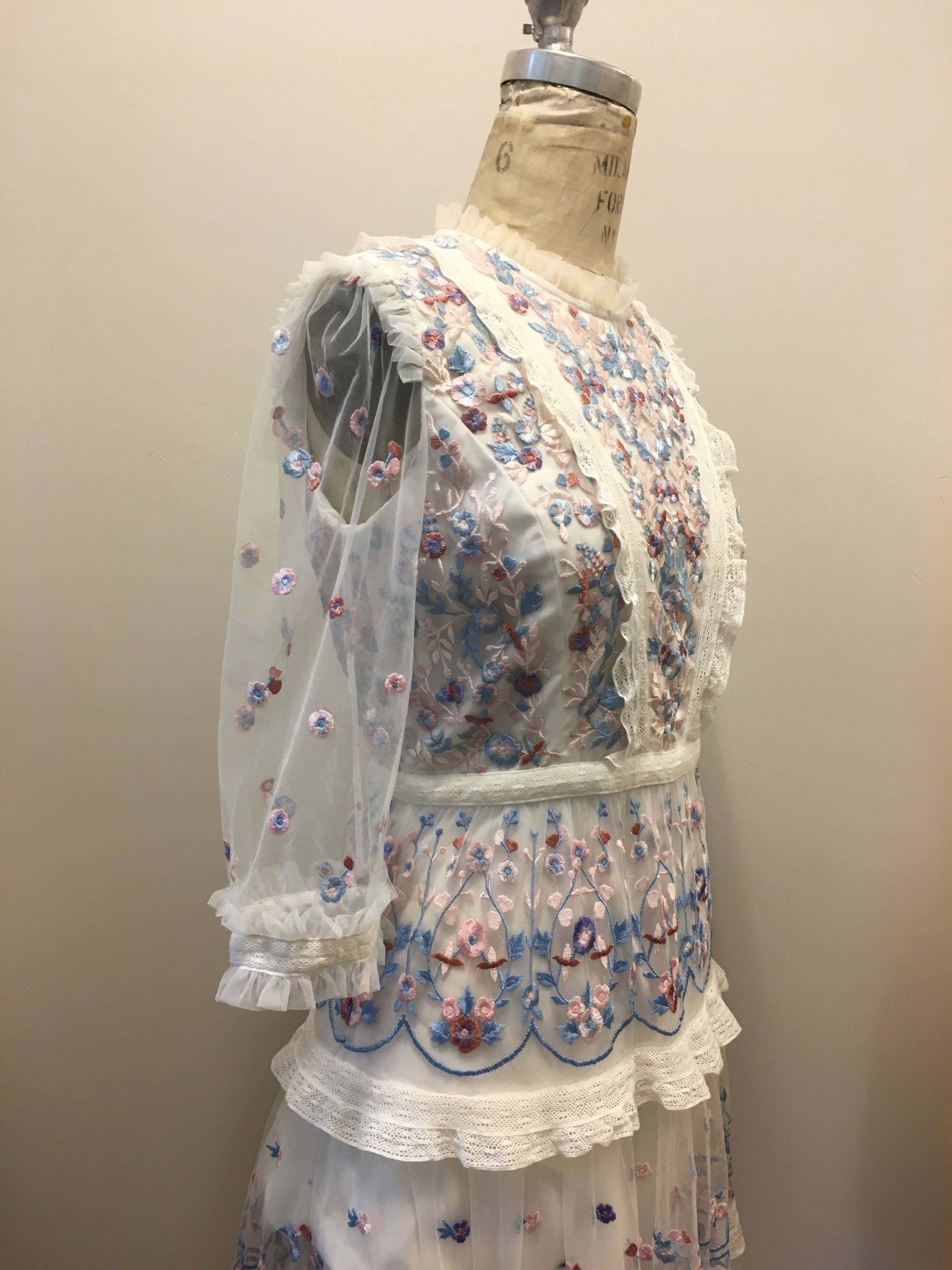 Miri - White Embroidered Dress