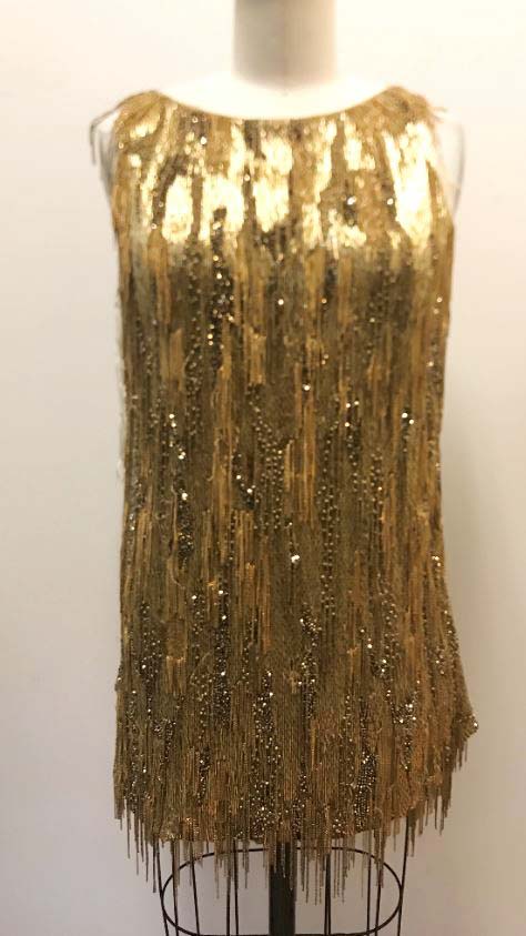 Gold Beaded Dress