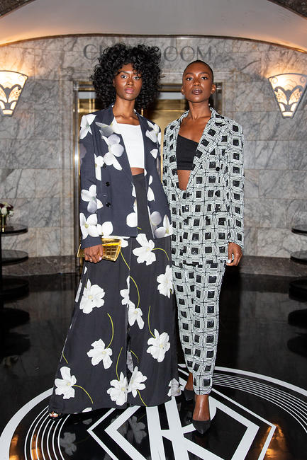 The duo, St Beaty, both wearing Ralph Lauren for the 2019 NYFW show