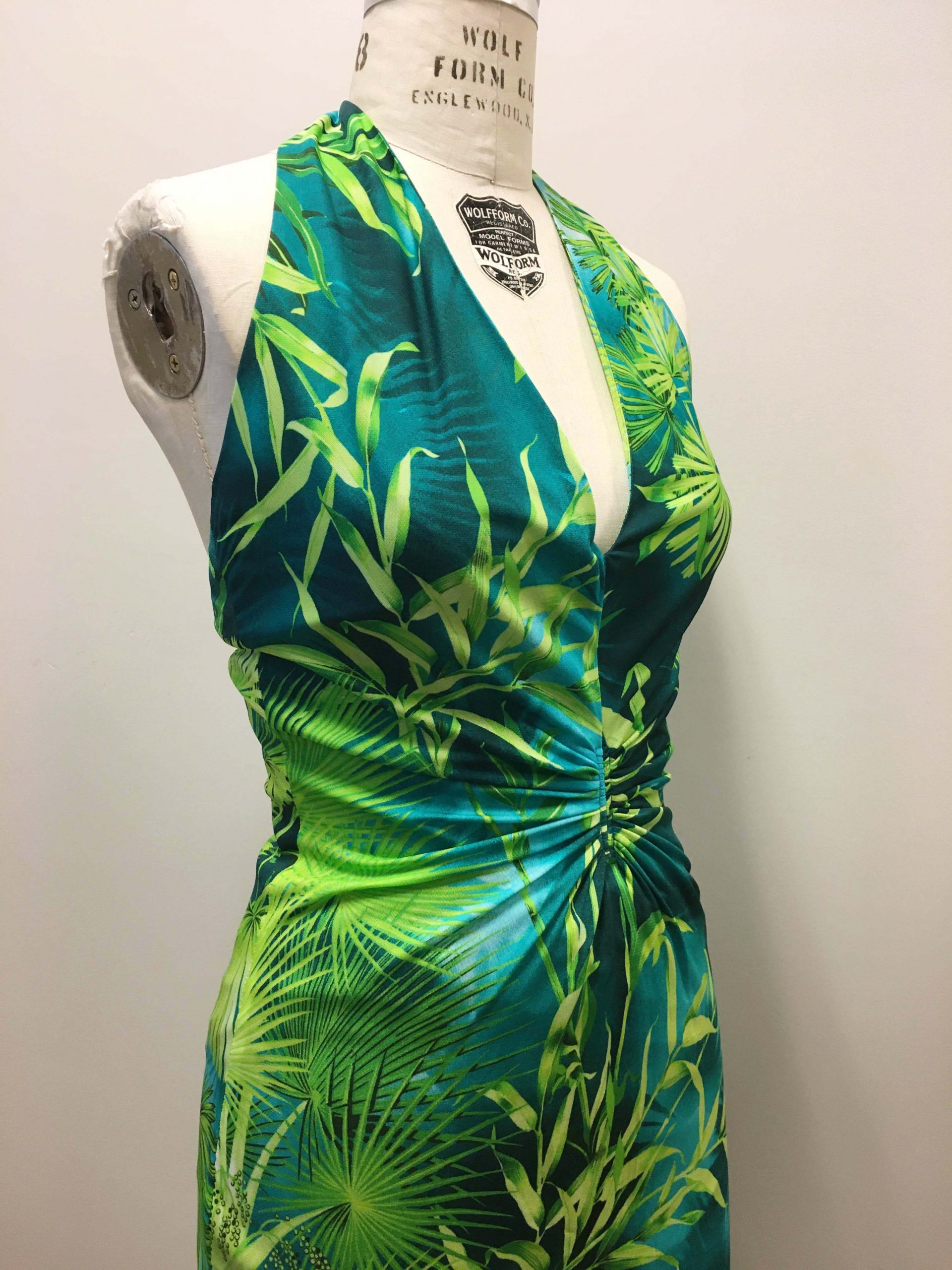 Jungle Print Halter Dress