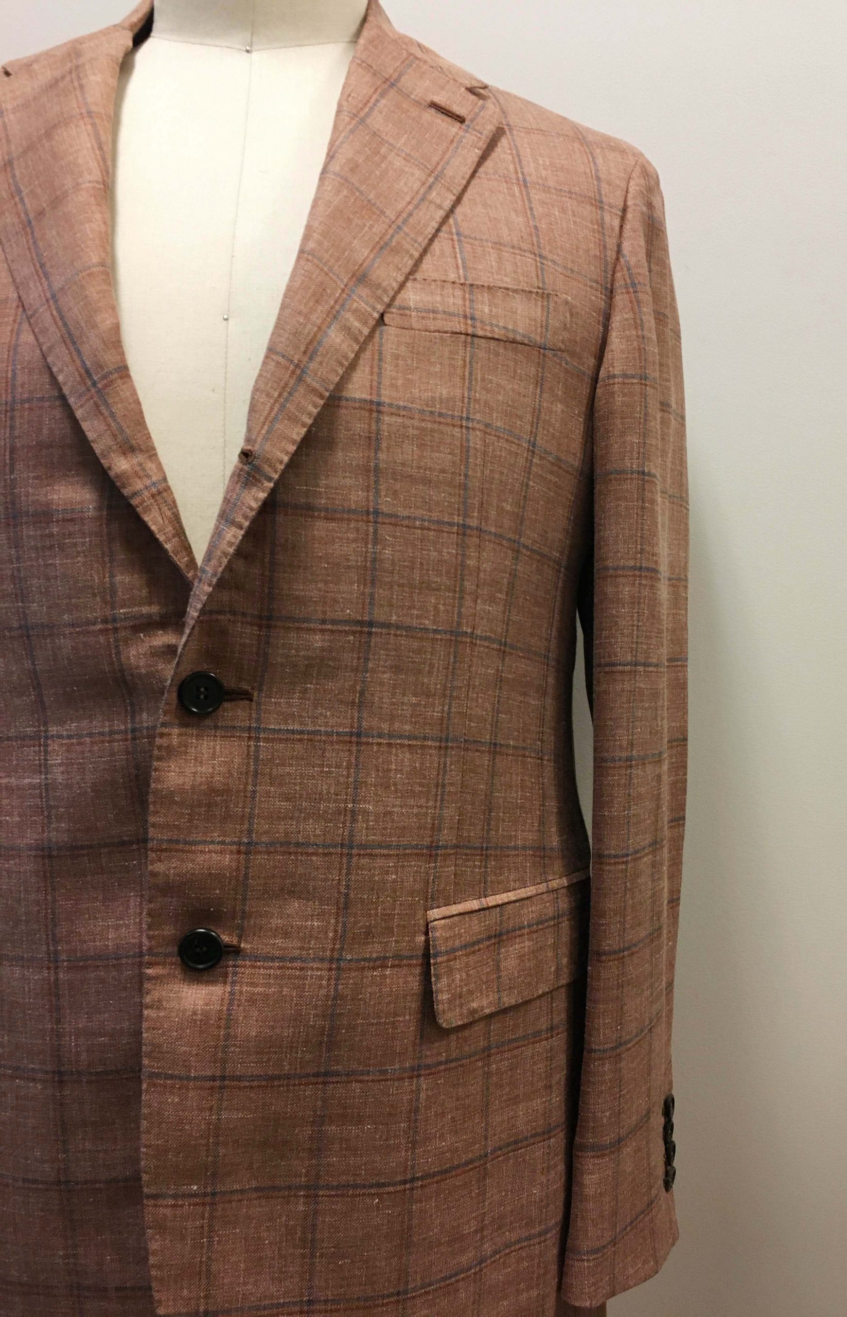 Sid Mashburn Brown Plaid Jacket