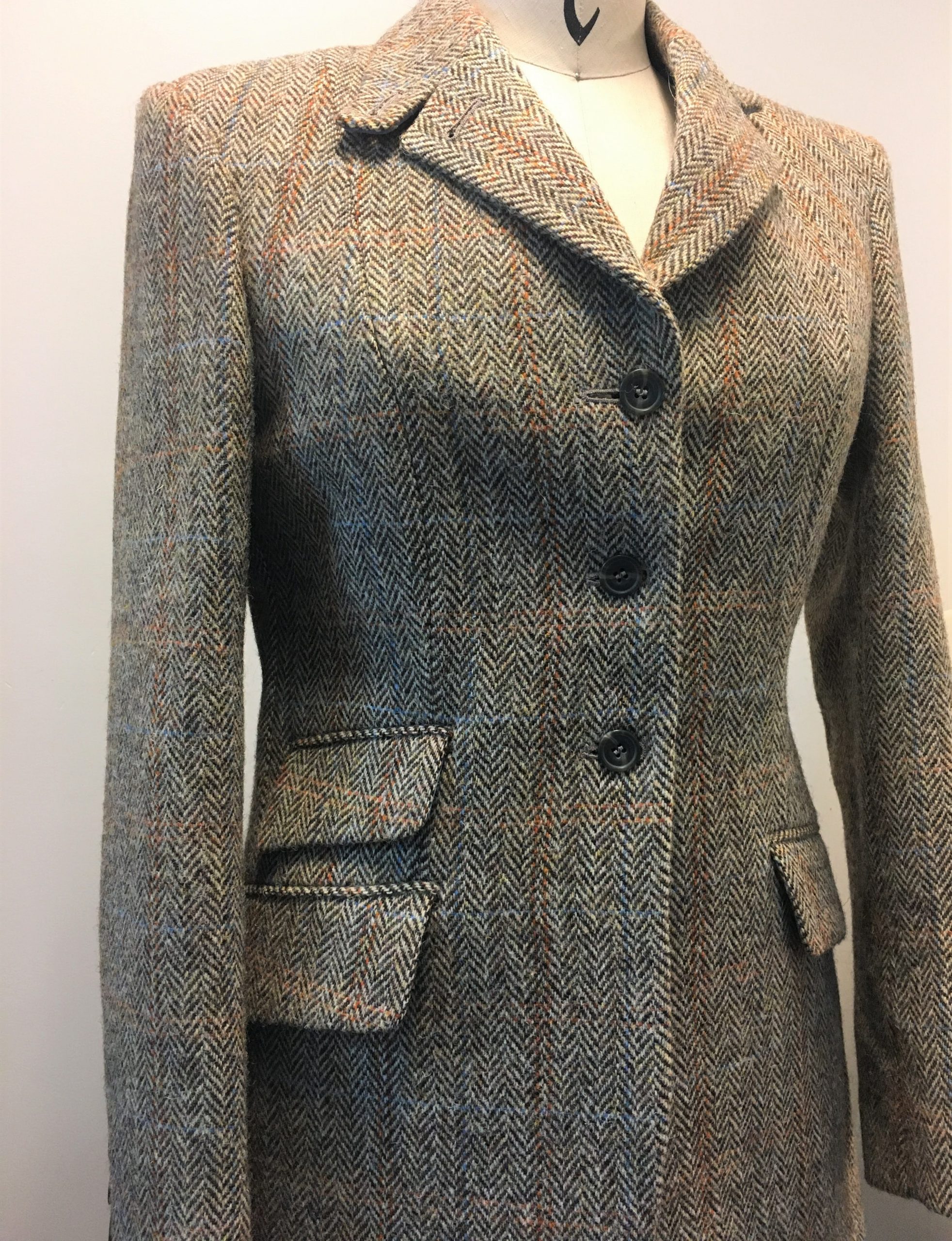 Herringbone Print Wool Jacket – Horse County