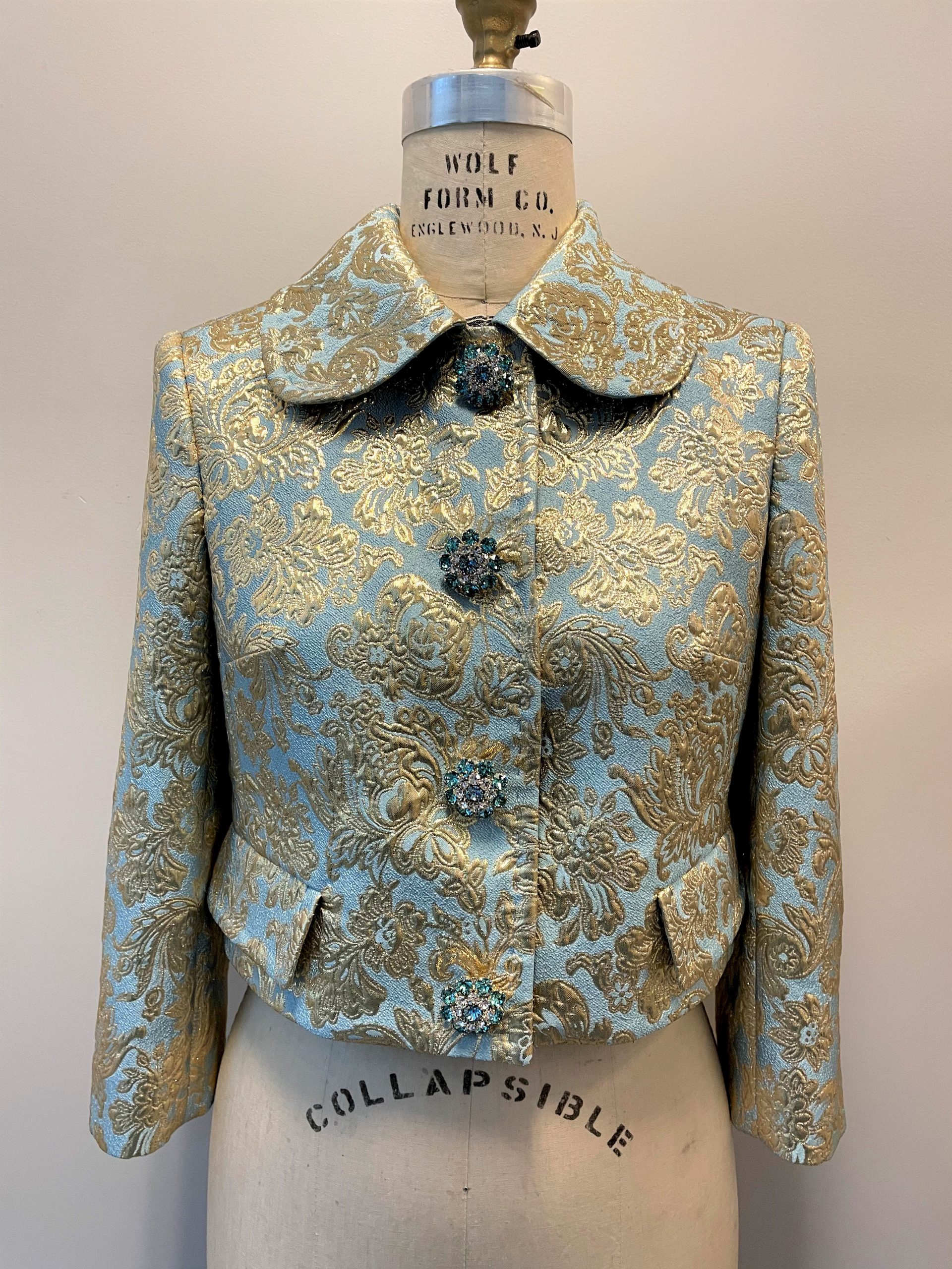 Dolce and Gabbana Mint and Gold Jacket