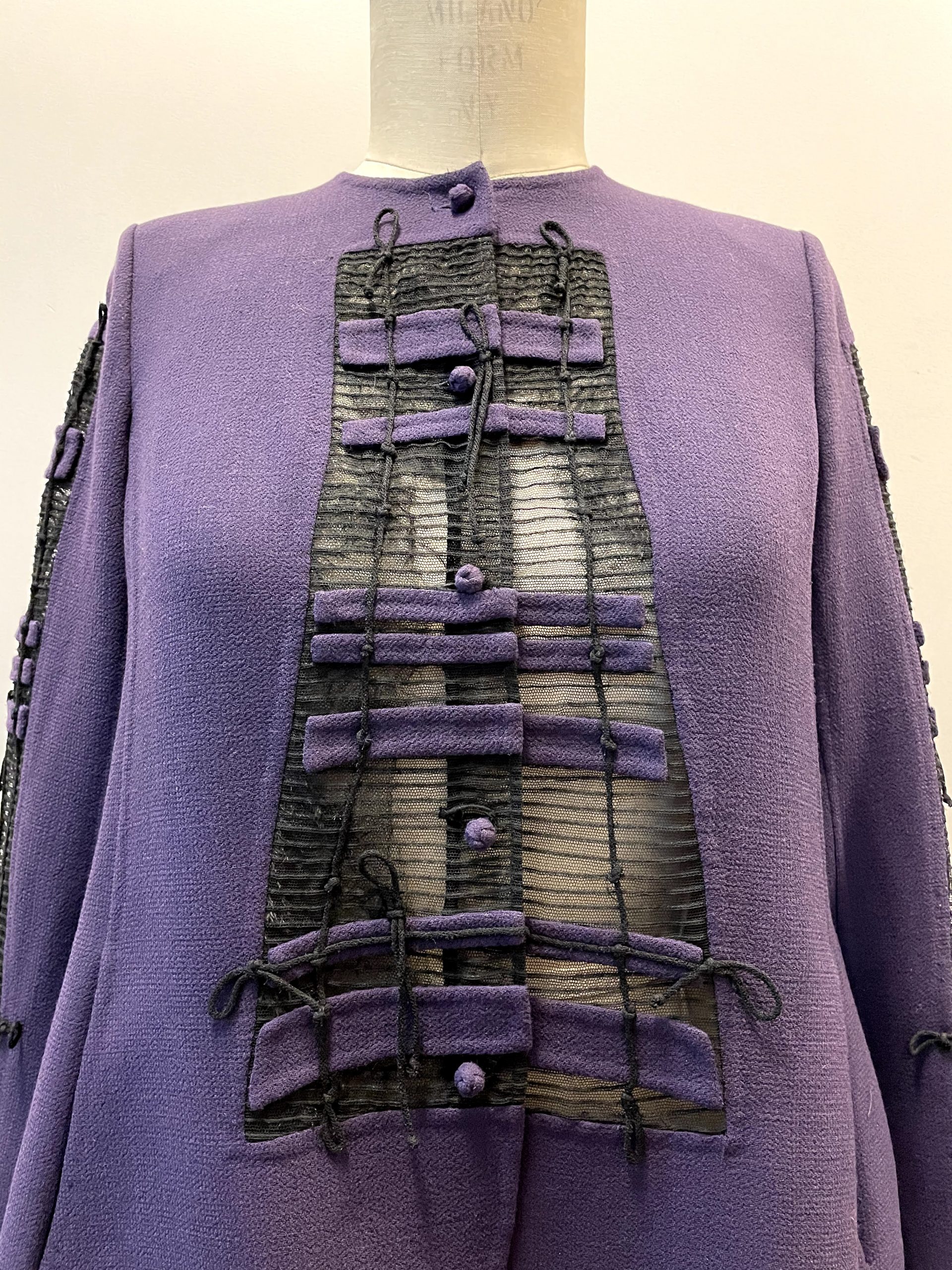 Double-Face Purple Coat, Vest and Dress - Ralph Rucci 