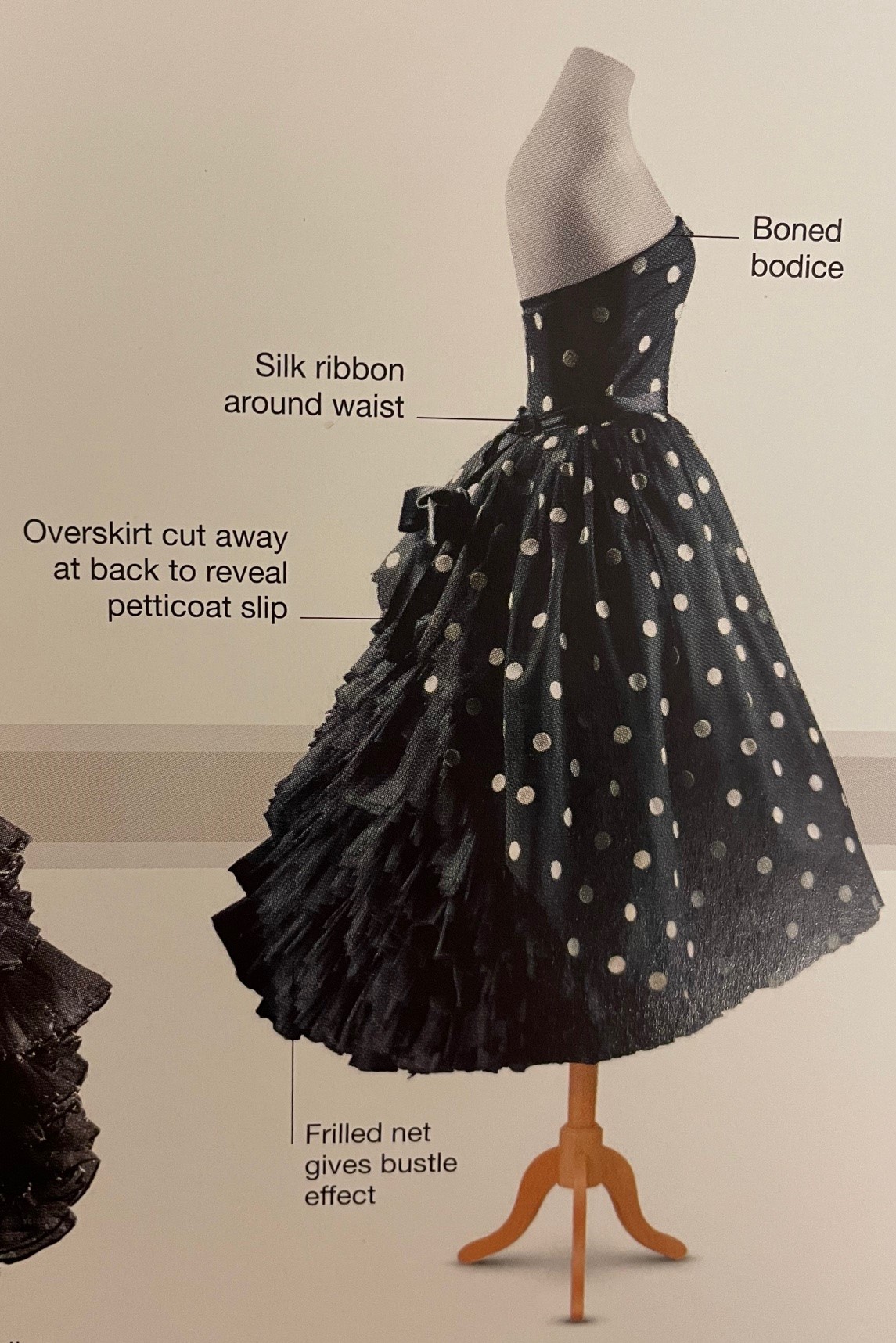 Christian Dior 1950 Strapless Dress — Clipping