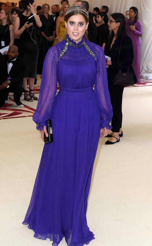 Princess Beatrice Wore Purple Gown for Met Gala 2018