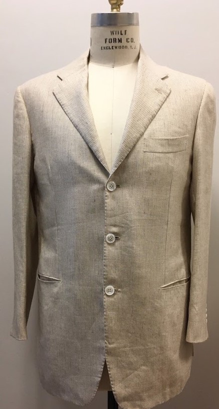 Off White Linen Jacket by Kiton