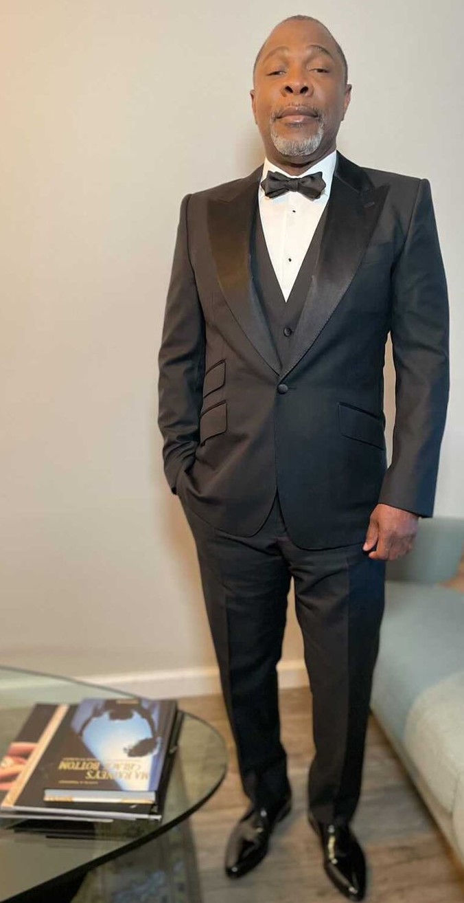 Michael Potts Wearing Dolce and Gabbana Tuxedo 