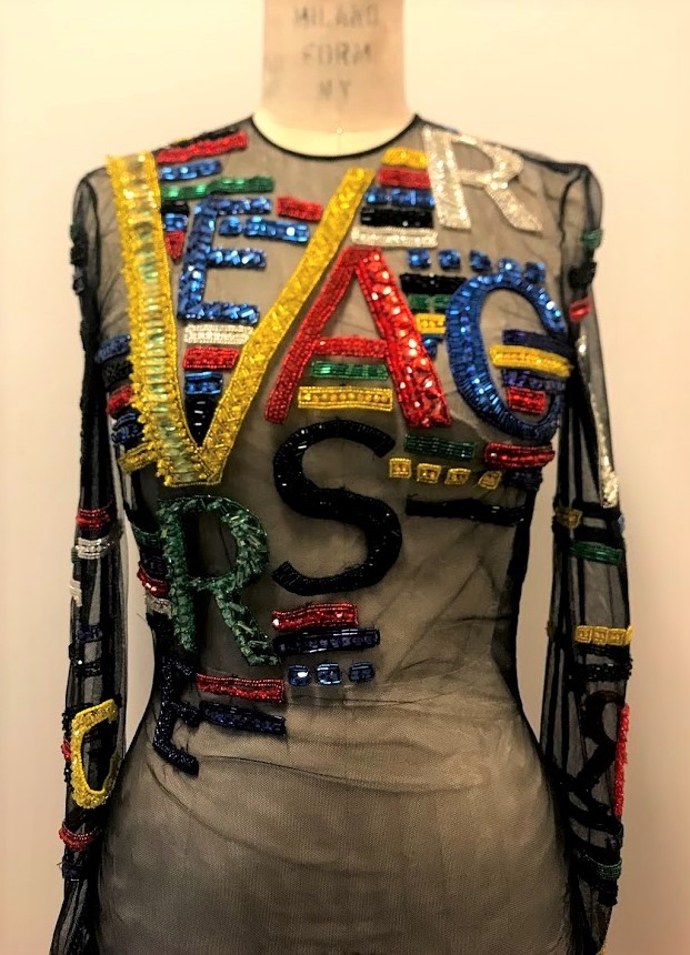 Versace Beaded Bodysuit