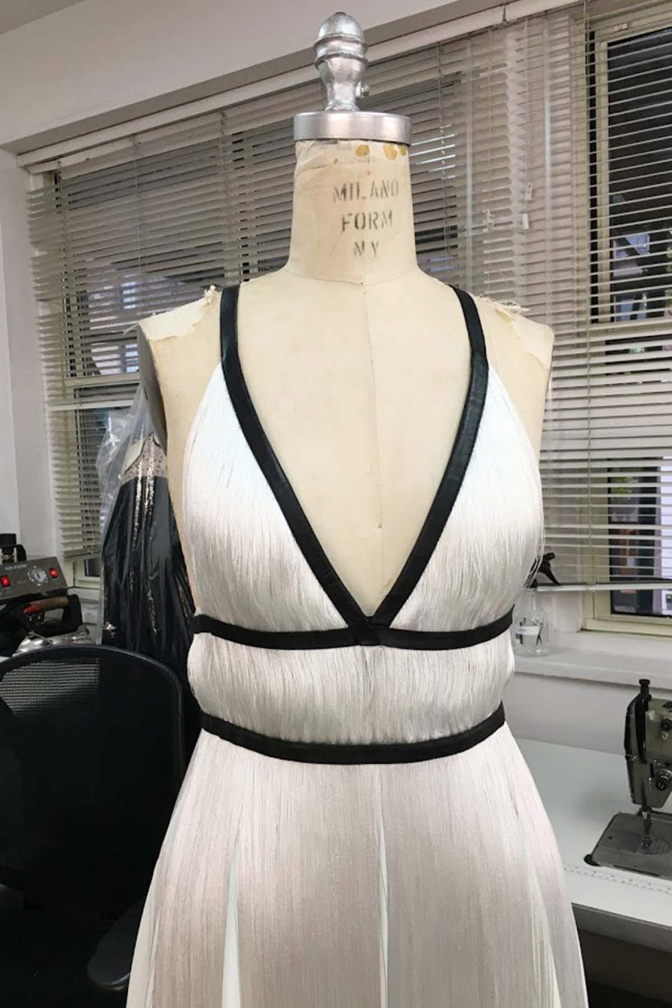 White Fringed Dress – Dior