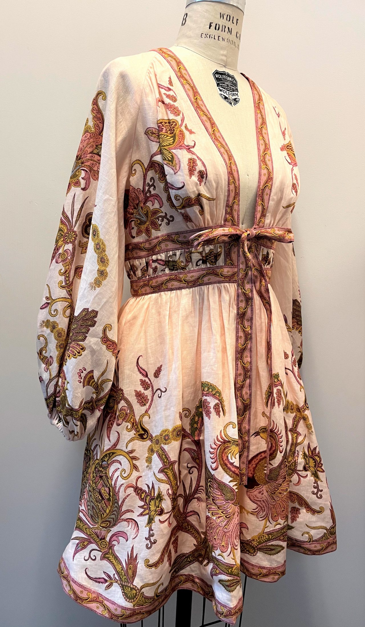 Dress by Zimmermann with Waistband and Sleeves.