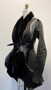 Black Shearling Coat By Rick Owens